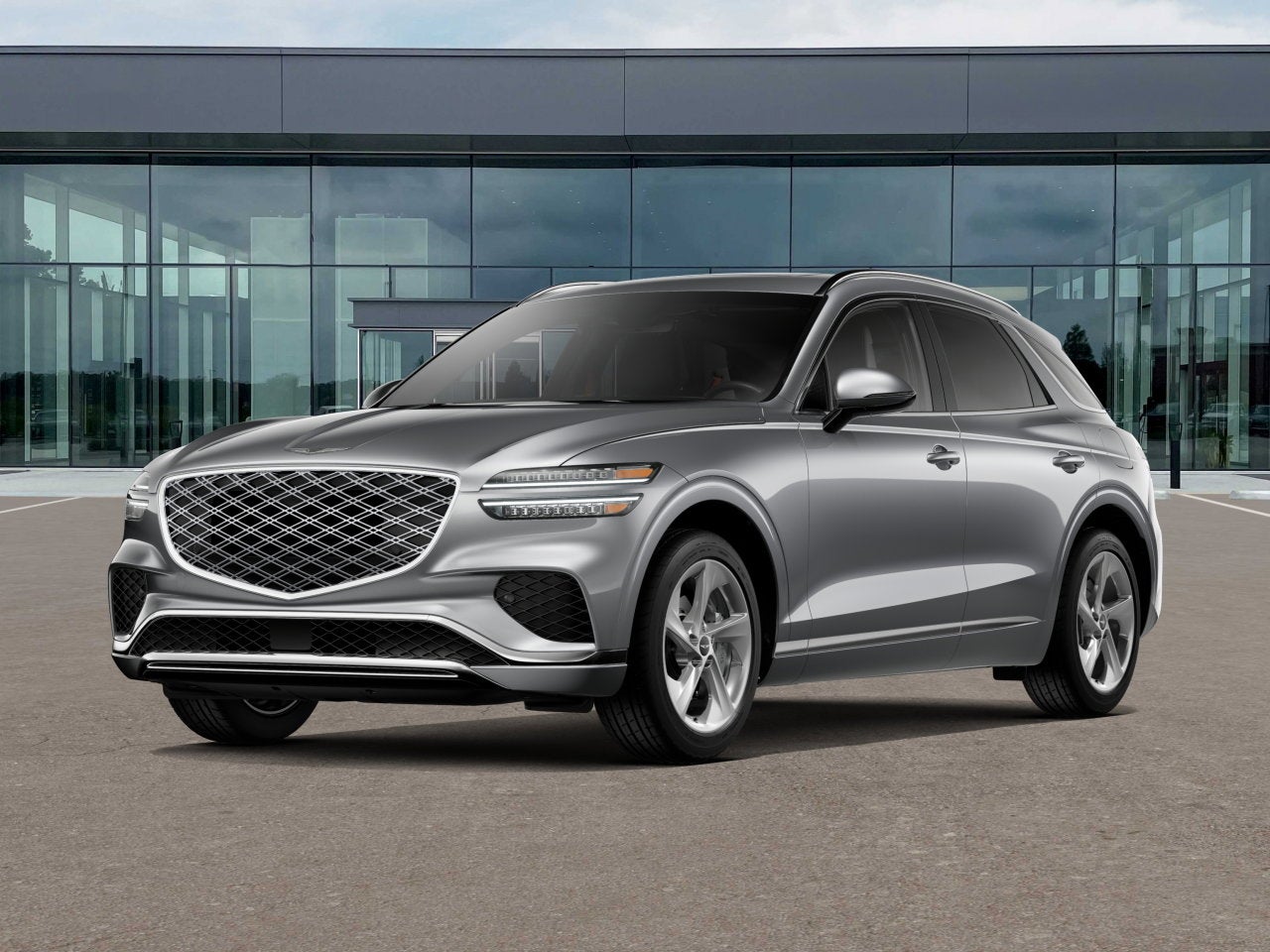 2026 Genesis GV70 2.5T SELECT in Savile Silver — front three-quarter view