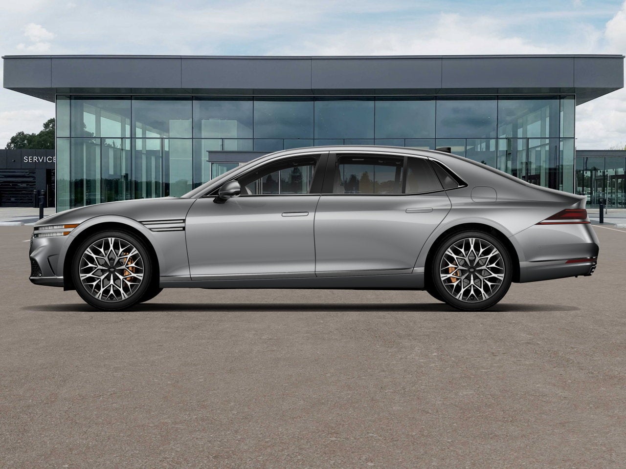 2026 Genesis G90 — rear three-quarter view