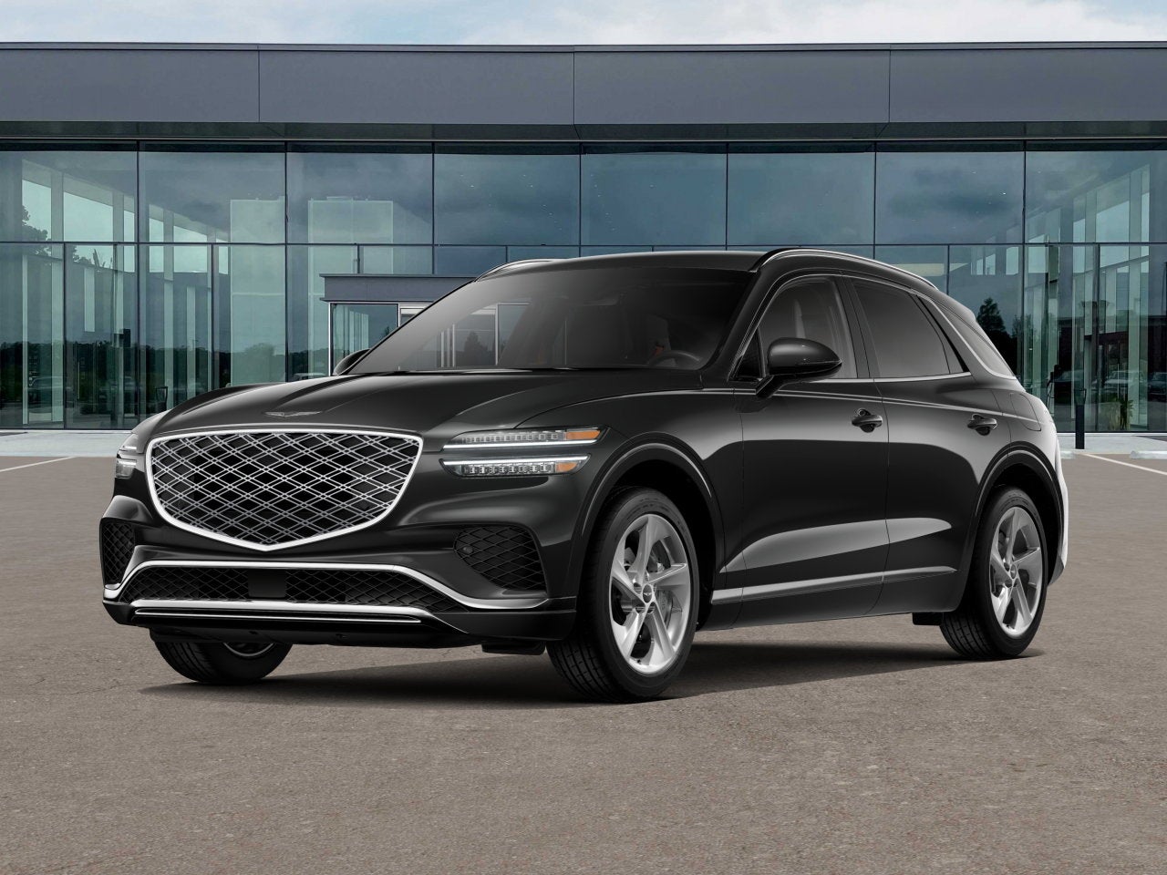 2026 Genesis GV70 2.5T in Vik Black — front three-quarter view
