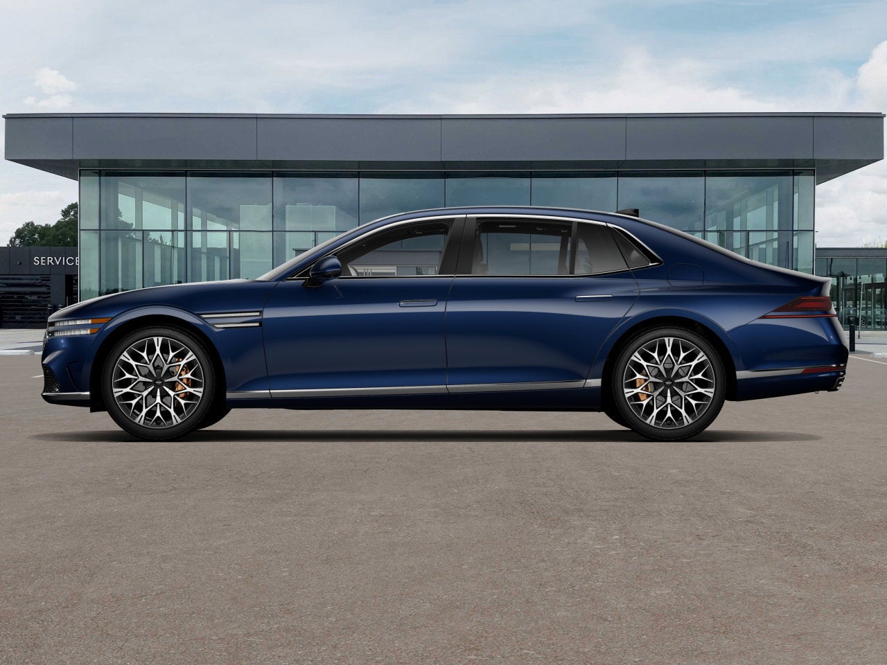 2026 Genesis G90 — rear three-quarter view